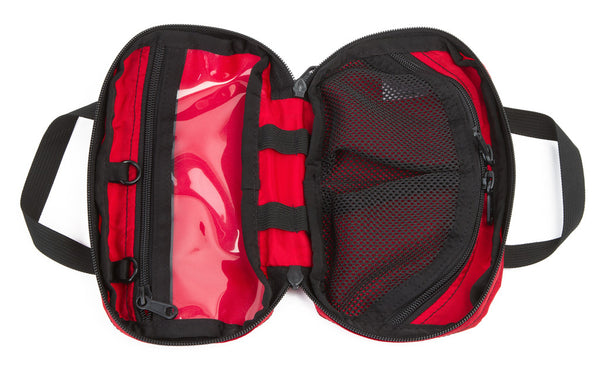 Interior shot of First Aid Pouch in Red